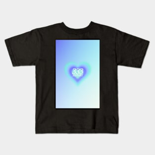 Angel Number 333 Heart Aura Kids T-Shirt